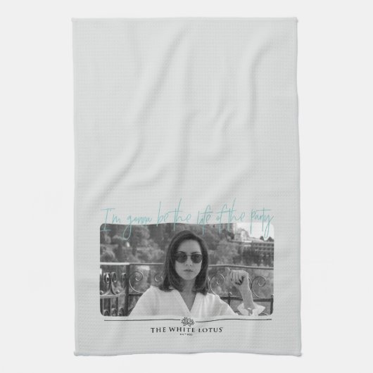Het leven van de partij - De witte lotus Theedoek (Verticaal)