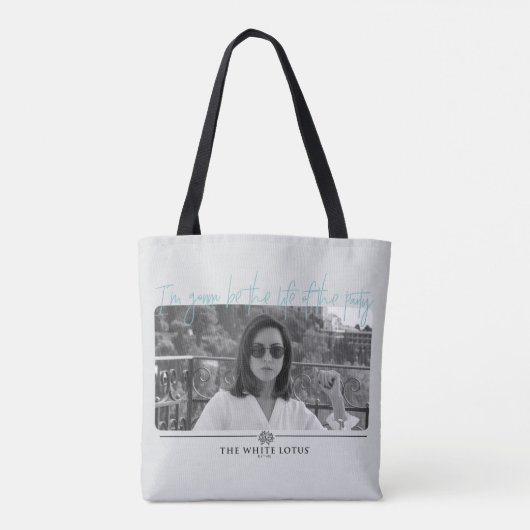 Het leven van de partij - De witte lotus Tote Bag (Achterkant)