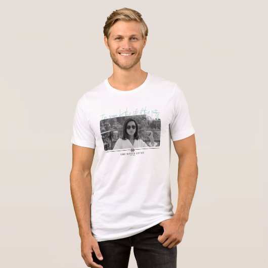 Het leven van de partij - De witte lotus Tri-Blend Shirt (Voorkant volledig)