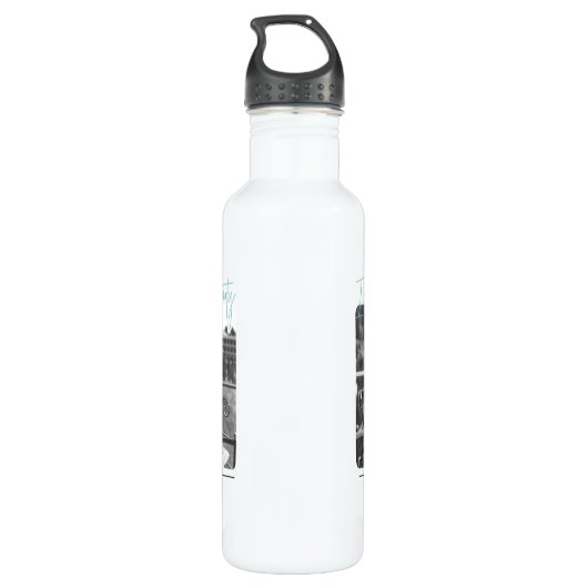 Het leven van de partij - De witte lotus Waterfles (Achterkant)