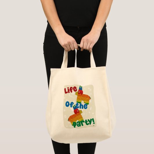 Het leven van de partij Funny Pinata Cartoon Art Tote Bag (Voorkant (product))