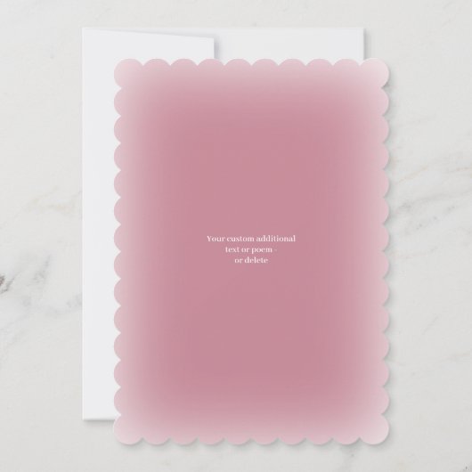 Het leven van de Photo Funeral Kaart (Achterkant)