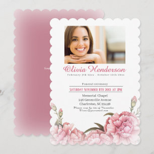 Het leven van de Photo Funeral Kaart