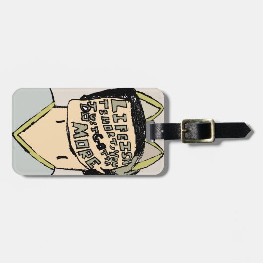 Het leven van de prijsopgave is kort bagagelabel (Voorkant horizontaal)