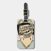 Het leven van de prijsopgave is kort bagagelabel (Voorkant verticaal)