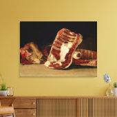 Het leven van de ribben en het hoofd van de schape canvas afdruk (Insitu (Woonkamer))