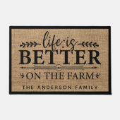 Het leven van de Robuuste landen is beter op het B Deurmat (Voorkant)