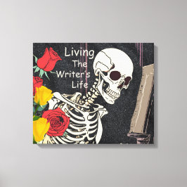 Het leven van de schrijver Canvas Wall Decor