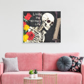 Het leven van de schrijver Canvas Wall Decor Afdruk (Insitu (Woonkamer))