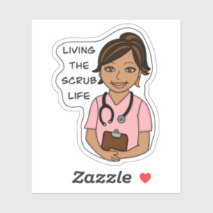 Het leven van de Scrub   Humor voor medisch person Sticker