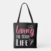 Het leven van de Scrub-verpleegster die het leven Tote Bag (Achterkant)