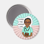 Het leven van de Scrub | Zuster, zorgverlener, art Magneet (Voorkant / Achterkant)