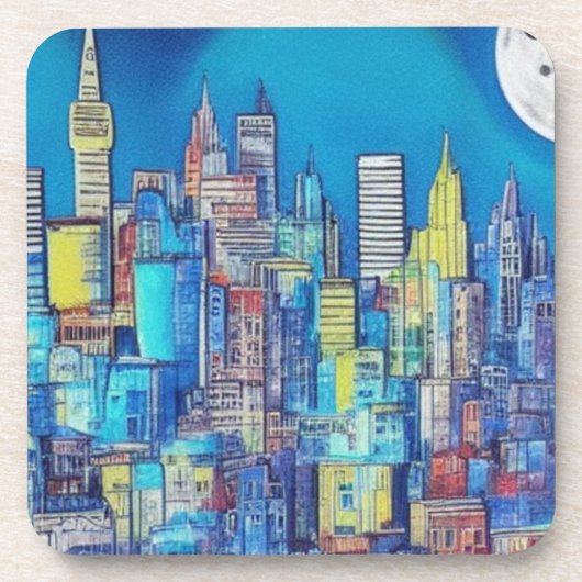 Het leven van de stad bij de onderzetters van de n (Voorkant)