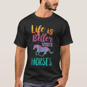 Het leven van de verklikkers is beter met paardenr t-shirt