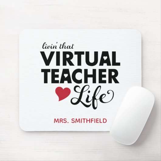 Het leven van de virtuele leraar muismat (Met muis)