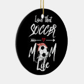 Het leven van de Voetbal-mam Keramisch Ornament (Rechts)