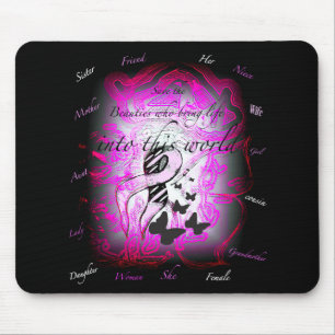 Het leven van de vrouw redden - mousepad muismat