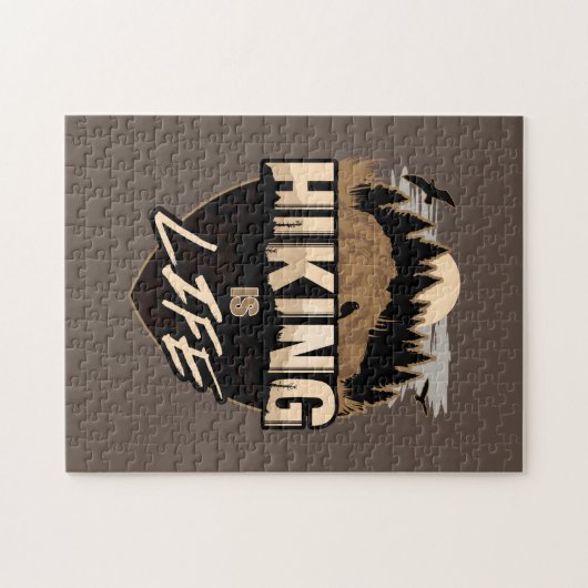 Het leven van de wandelaar legpuzzel (Horizontaal)