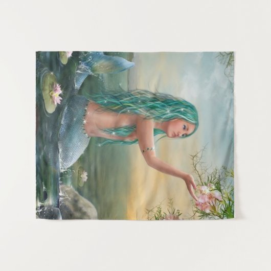 Het leven van de Zeemeermin Wandkleed (Voorkant (horizontaal))