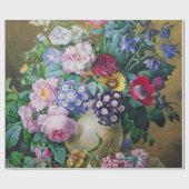 Het leven van de zomerbloemen cadeaupapier (Vlak)