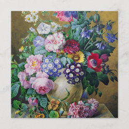 Het leven van de zomerbloemen kaart