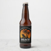 Het leven van de zomervakantie is altijd beter bij bier etiket (Voorkant)