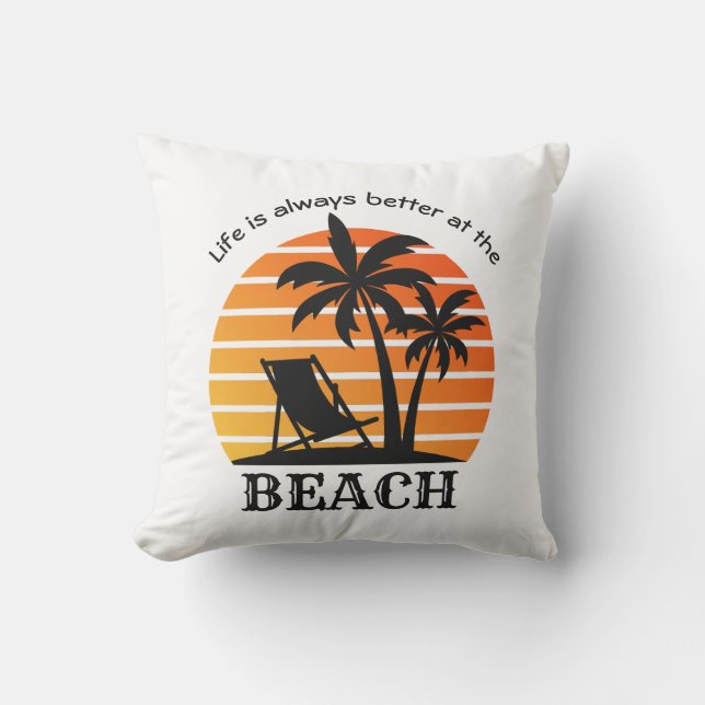 Het leven van de zomervakantie is altijd beter bij buitenkussen (Voorkant)