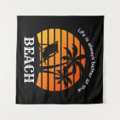 Het leven van de zomervakantie is altijd beter bij wandkleed (Voorkant (horizontaal))