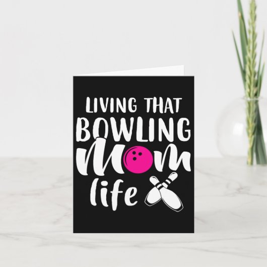 Het leven van die Bowling mama Kaart (Voorkant)