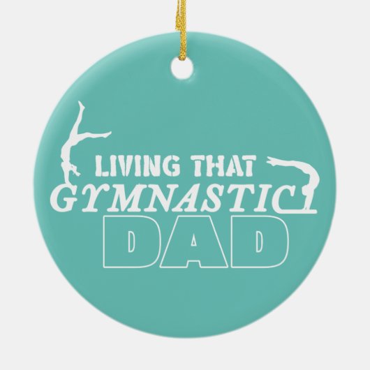 Het leven van die gymnastiek vader, Gymnastiek Lov Keramisch Ornament (Achterkant)