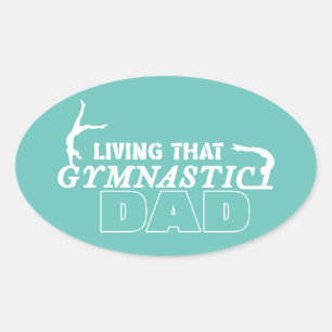 Het leven van die gymnastiek vader, Gymnastiek Lov Ovale Sticker