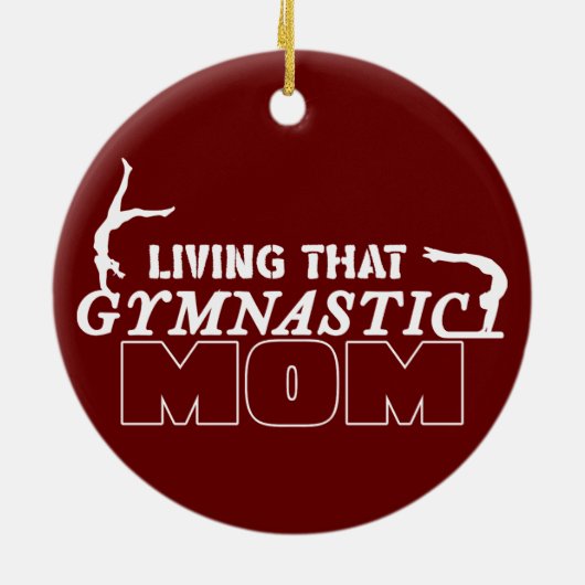 Het leven van die gymnastiekmoeder, Gymnastiek Lov Keramisch Ornament (Achterkant)