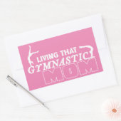Het leven van die gymnastiekmoeder, Gymnastiek Lov Rechthoekige Sticker (Envelop)