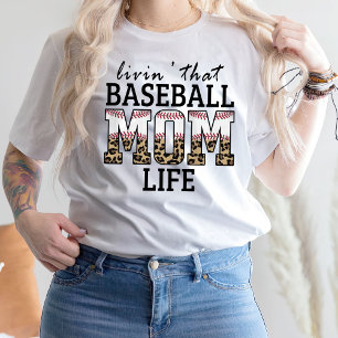 Het leven van die honkbal mam t-shirt