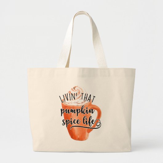 Het leven van die pompoen grote tote bag (Voorkant)