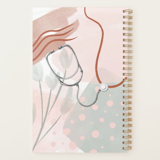 Het leven van die Scrub Life Mid Century Moderne V Planner (Achterkant)