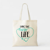 Het leven van die ziekteverwekker Moderne Stethosc Tote Bag (Achterkant)
