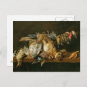 Het leven van dode vogels en een haas op tafel briefkaart (Voorkant / Achterkant)