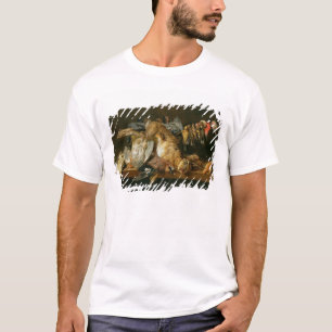 Het leven van dode vogels en een haas op tafel t-shirt