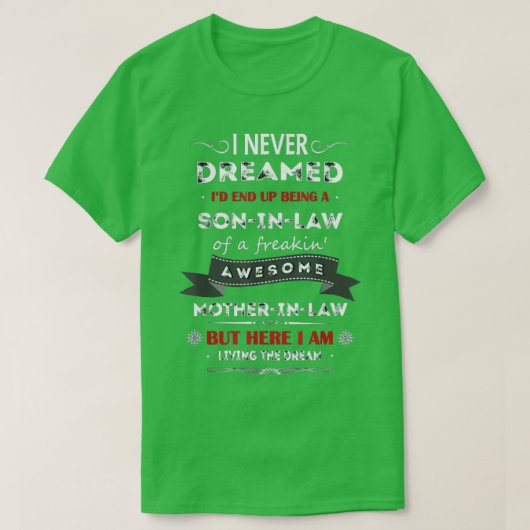 Het leven van droommoeder in de wet t-shirt (Design voorkant)