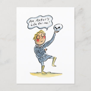 Het leven van een acteur voor mij! briefkaart