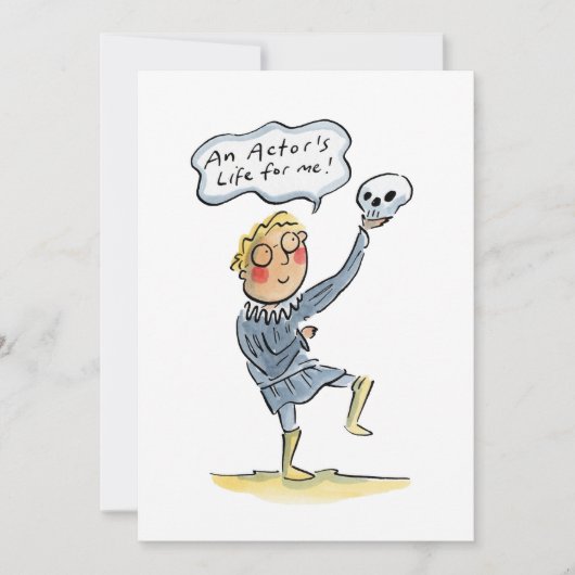 Het leven van een acteur voor mij! kaart (Voorkant)