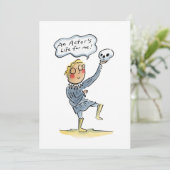 Het leven van een acteur voor mij! kaart (Staand voorkant)