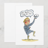 Het leven van een acteur voor mij! kaart (Voorkant / Achterkant)