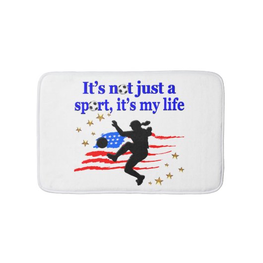 HET LEVEN VAN EEN AMERIKAANSE VOETBALLER ONTWERP BADMAT (Voorkant)