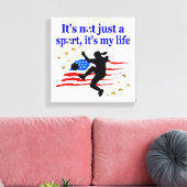 HET LEVEN VAN EEN AMERIKAANSE VOETBALLER ONTWERP CANVAS AFDRUK (Insitu (Woonkamer))