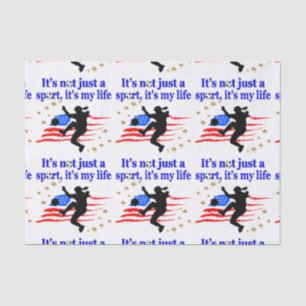 HET LEVEN VAN EEN AMERIKAANSE VOETBALLER ONTWERP TISSUEPAPIER