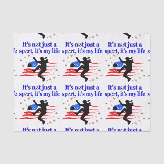 HET LEVEN VAN EEN AMERIKAANSE VOETBALLER ONTWERP TISSUEPAPIER (Voorkant)