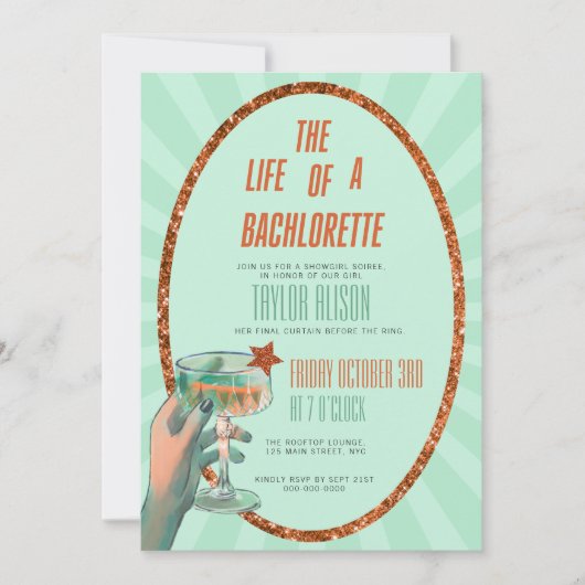 Het leven van een Bachlorette uitnodiging (Voorkant)