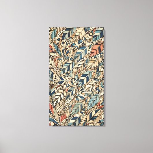 Het leven van een blad canvas afdruk (Voorkant)